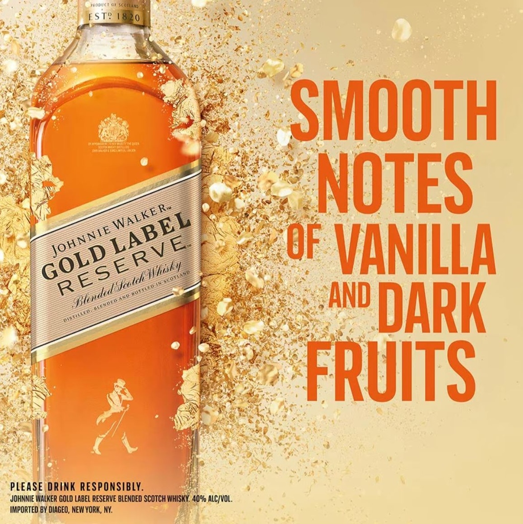 Johnnie Walker Gold Label Reserve Blended Scotch Whisky 1litro